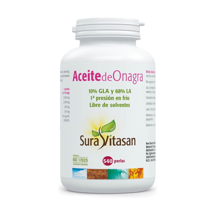 SURA VITASAN Aceite de Onagra 540 perlas