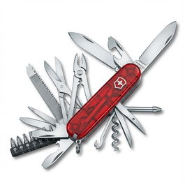 VICTORINOX V-1.77 Taschenmesser Cyber Tool M, Navaja Multiusos, Roja Transparente