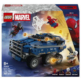 LEGO Marvel Spider-Man: Persecución del Furgón Penitenciario 76349, Juego de construcción 367 piezas para niños y niñas de 8 años en adelante