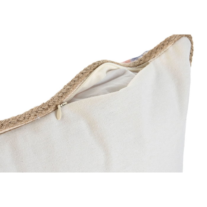 DKD Home Decor Set de 2 Cojines de Algodón Impresos Multicolor 45x45 cm