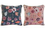 DKD Home Decor Set de 2 Cojines de Algodón Impresos Multicolor 45x45 cm