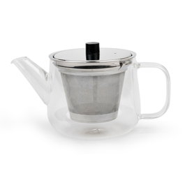 Bredemeijer Tetera Merano con filtro de acero inoxidable, 1,1 l transparentes