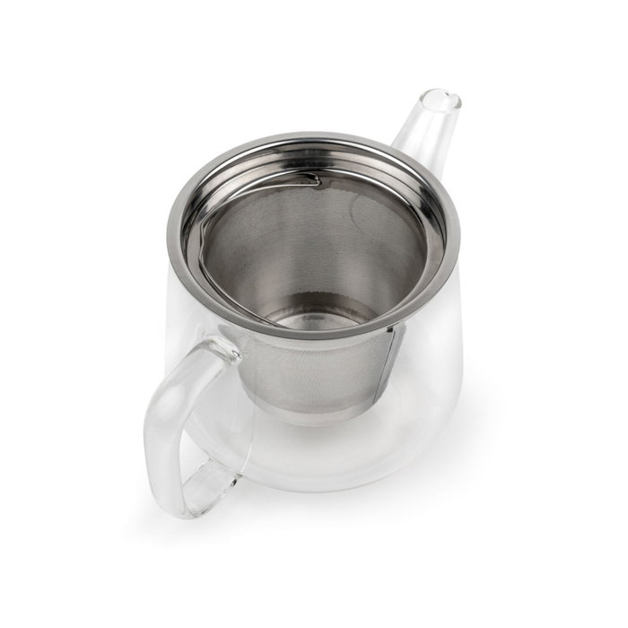 Bredemeijer Tetera Merano con filtro de acero inoxidable, 1,1 l transparentes