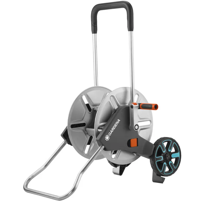 Gardena AquaRoll M Carrete de Manguera con Ruedas de Metal y Mango Telescópico (Máx. 60m) Gardena AquaRoll M Carrete de Manguera con Ruedas de Metal y Mango Telescópico (Máx. 60m)