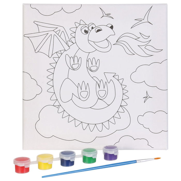 Jeux 2 momes Cuadro Lienzo Pintar Jeux Educative 20x20 cm