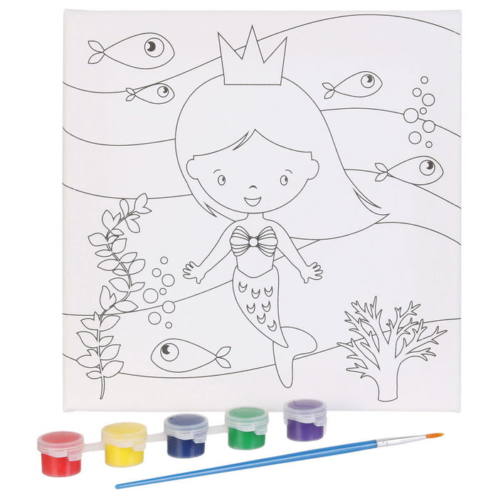 Jeux 2 momes Cuadro Lienzo Pintar Jeux Educative 20x20 cm