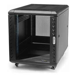 StarTech.com Armario Rack Móvil para Servidores 15U - RK1536BKF - 15 Unidades 19" Profundidad 32in - Carga 800 kg - Incluye Ruedas y Cerradura