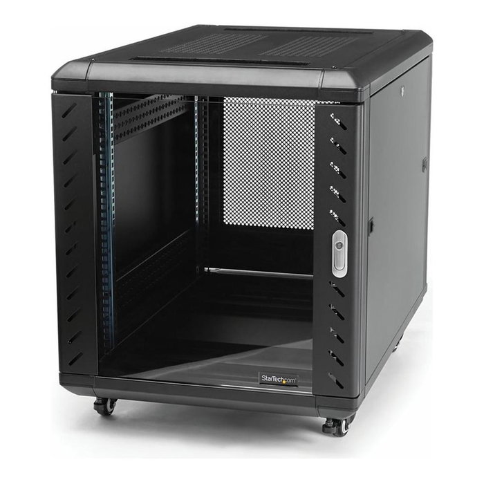 StarTech.com Armario Rack Móvil para Servidores 15U - RK1536BKF - 15 Unidades 19" Profundidad 32in - Carga 800 kg - Incluye Ruedas y Cerradura StarTech.com Armario Rack Móvil para Servidores 15U - RK1536BKF - 15 Unidades 19" Profundidad 32in - Carga 800 kg - Incluye Ruedas y Cerradura