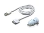 Conceptronic CUSBCAR2ASET Cargador de Coche Blanco con 2 Puertos USB