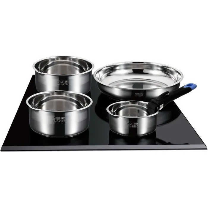 Arthur Martin ART3508510327404 Batería de Cocina 18 Piezas Acero Inoxidable 18/10 Mangos Extraíbles Apta Inducción Libre PFOA/PFAS Arthur Martin ART3508510327404 Batería de Cocina 18 Piezas Acero Inoxidable 18/10 Mangos Extraíbles Apta Inducción Libre PFOA/PFAS