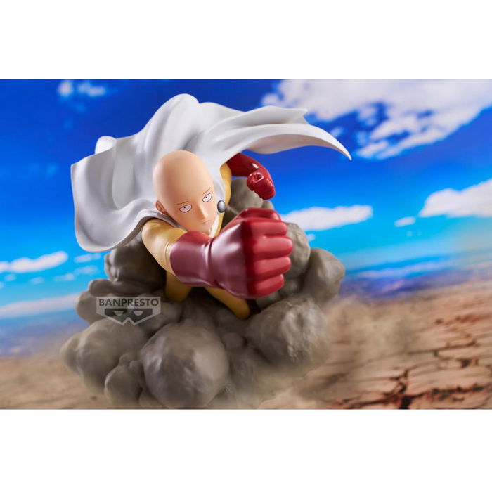 Banpresto Figura Saitama One Punch Man Diorama Acción Anime PVC
