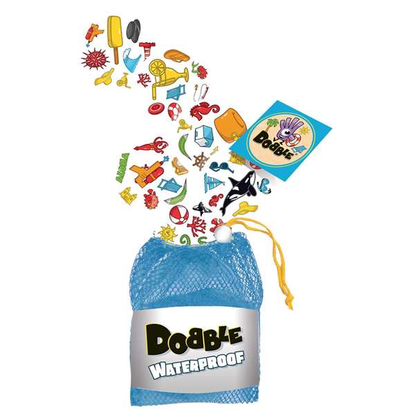 Asmodee Juego Dobble Waterproof Resistente al Agua Observación y Reflejos
