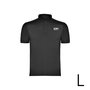 Edm Polo Negro Talla L Manga Corta Bordado Algodón Poliéster