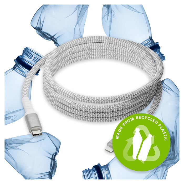 dbramante 1928 CB25CLGR7121 Cable USB-C a Lightning 2.5m Blanco