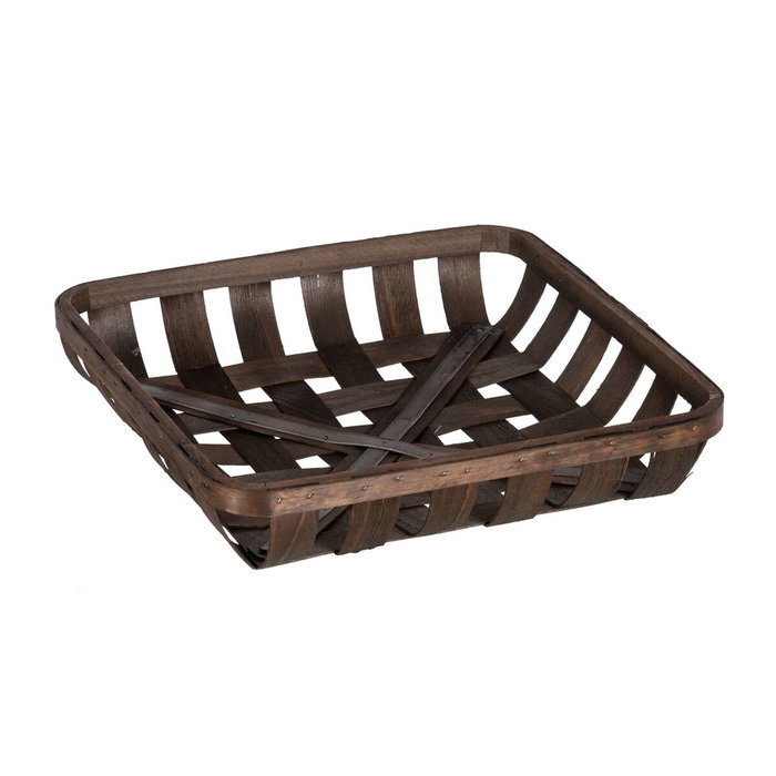 Ixia Set de 3 Cestas Decorativas de Madera Marrón (3 Tamaños) Ixia Set de 3 Cestas Decorativas de Madera Marrón (3 Tamaños)