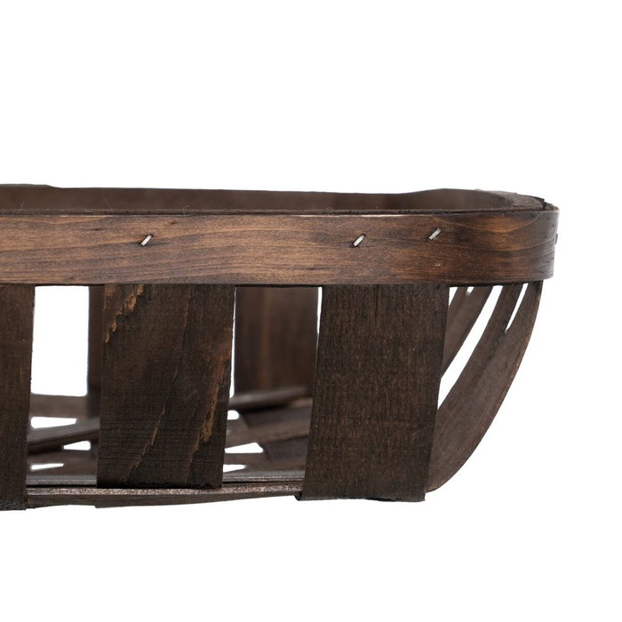 Ixia Set de 3 Cestas Decorativas de Madera Marrón (3 Tamaños) Ixia Set de 3 Cestas Decorativas de Madera Marrón (3 Tamaños)