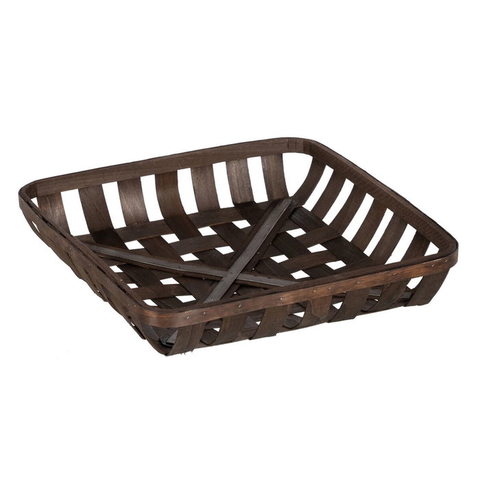Ixia Set de 3 Cestas Decorativas de Madera Marrón (3 Tamaños) Ixia Set de 3 Cestas Decorativas de Madera Marrón (3 Tamaños)