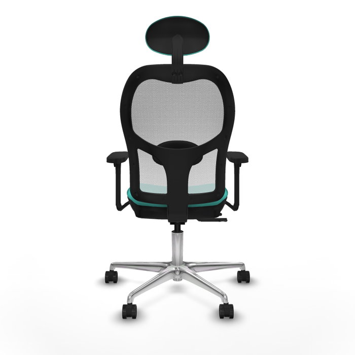 PIQUERAS Y CRESPO Silla de oficina Jorquera Turquesa y Blanco