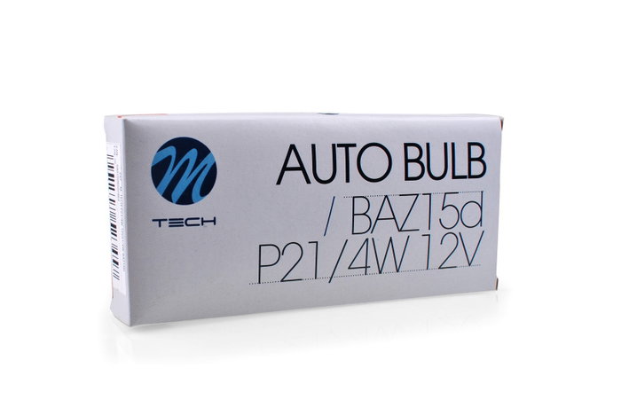 M-Tech Lámpara BAZ15D 12V 21/4W Clear Pack de 10 unidades M-Tech Lámpara BAZ15D 12V 21/4W Clear Pack de 10 unidades