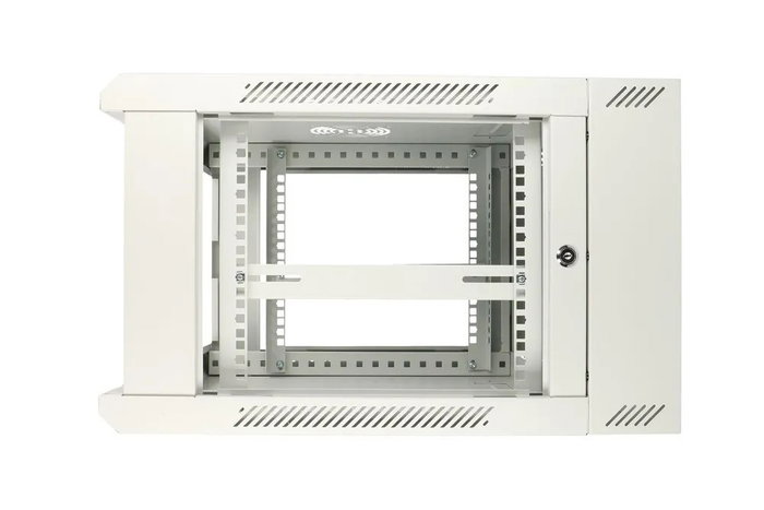 Extralink Armario rack 6U 600x600 Gris de dos secciones