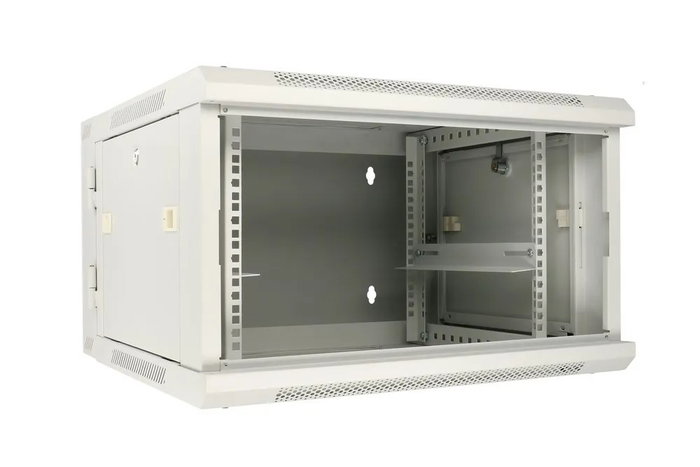 Extralink Armario rack 6U 600x600 Gris de dos secciones