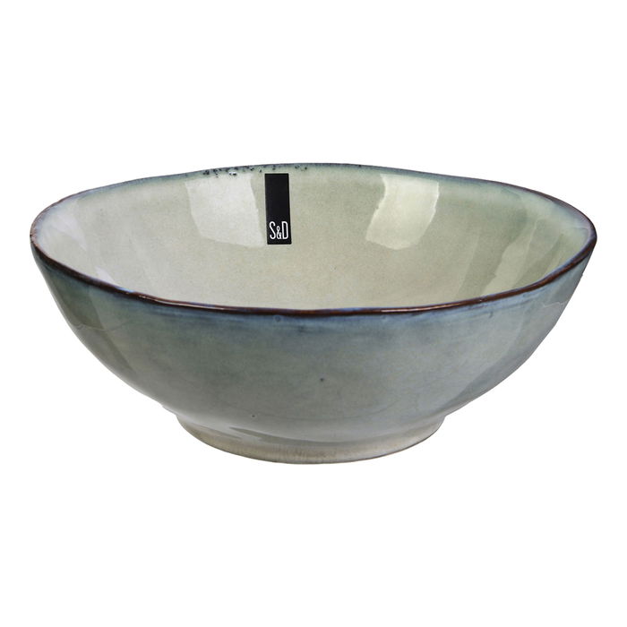 Home Deco Factory Bol Gres Arena Colección Natural Diámetro 19,5 cm Altura 7,3 cm Capacidad 800 ml