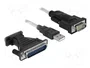 DeLOCK 61308 Adaptador USB 2.0 Tipo A a Serie DB9 RS-232 + Adaptador DB25