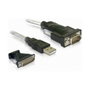 DeLOCK 61308 Adaptador USB 2.0 Tipo A a Serie DB9 RS-232 + Adaptador DB25