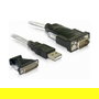 DELOCK Adaptador USB 2.0 Serie 61308 Negro USB a DB-9