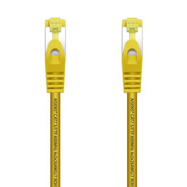 AISENS - CABLE DE RED LATIGUILLO RJ45 LSZH CAT.7 600 MHZ S/FTP PIMF AWG26, AMARILLO, 0.5M
