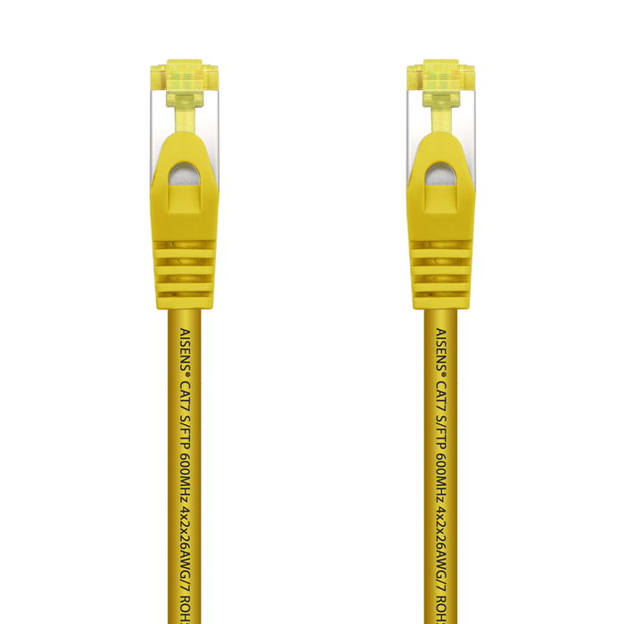 AISENS - CABLE DE RED LATIGUILLO RJ45 LSZH CAT.7 600 MHZ S/FTP PIMF AWG26, AMARILLO, 0.5M AISENS - CABLE DE RED LATIGUILLO RJ45 LSZH CAT.7 600 MHZ S/FTP PIMF AWG26, AMARILLO, 0.5M