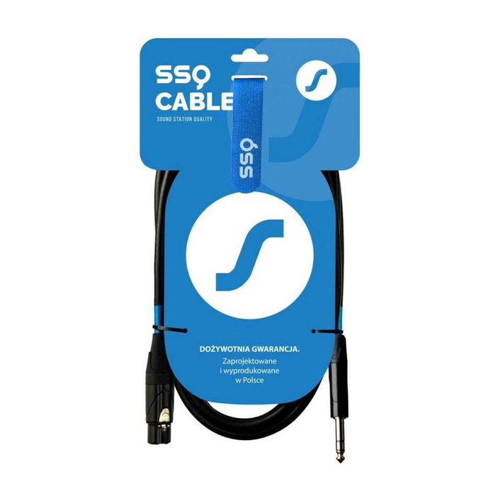 Cable XLR a jack Sound station quality (SSQ) SS-2060 1 m Cable XLR a jack Sound station quality (SSQ) SS-2060 1 m