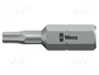 WERA Punta de destornillador hexagonal HEX 3mm 1/4 pol 25mm
