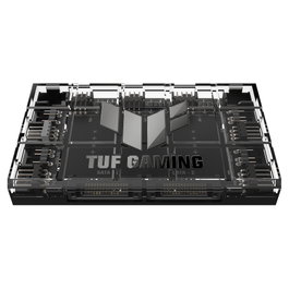 ASUS TUF Gaming ARGB PWM Fan Hub - Controlador de Ventilador Negro, 6 Puertos ARGB, Conector 4 Pines, Alimentación SATA