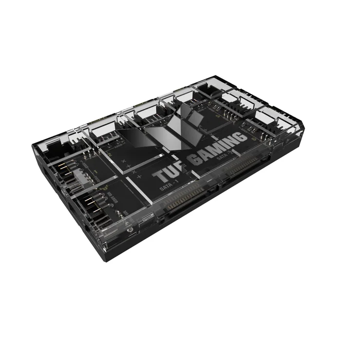 ASUS TUF Gaming Controlador Hub de Ventiladores ARGB PWM, Negro, 6 Puertos 4 Pines, Alimentación SATA, 90da00c0-b09000 ASUS TUF Gaming Controlador Hub de Ventiladores ARGB PWM, Negro, 6 Puertos 4 Pines, Alimentación SATA, 90da00c0-b09000
