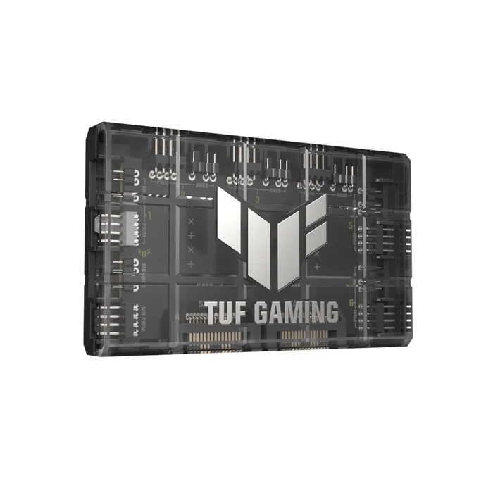 ASUS TUF Gaming Controlador Hub de Ventiladores ARGB PWM, Negro, 6 Puertos 4 Pines, Alimentación SATA, 90da00c0-b09000 ASUS TUF Gaming Controlador Hub de Ventiladores ARGB PWM, Negro, 6 Puertos 4 Pines, Alimentación SATA, 90da00c0-b09000