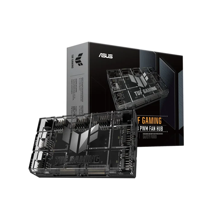 ASUS TUF Gaming Controlador Hub de Ventiladores ARGB PWM, Negro, 6 Puertos 4 Pines, Alimentación SATA, 90da00c0-b09000 ASUS TUF Gaming Controlador Hub de Ventiladores ARGB PWM, Negro, 6 Puertos 4 Pines, Alimentación SATA, 90da00c0-b09000