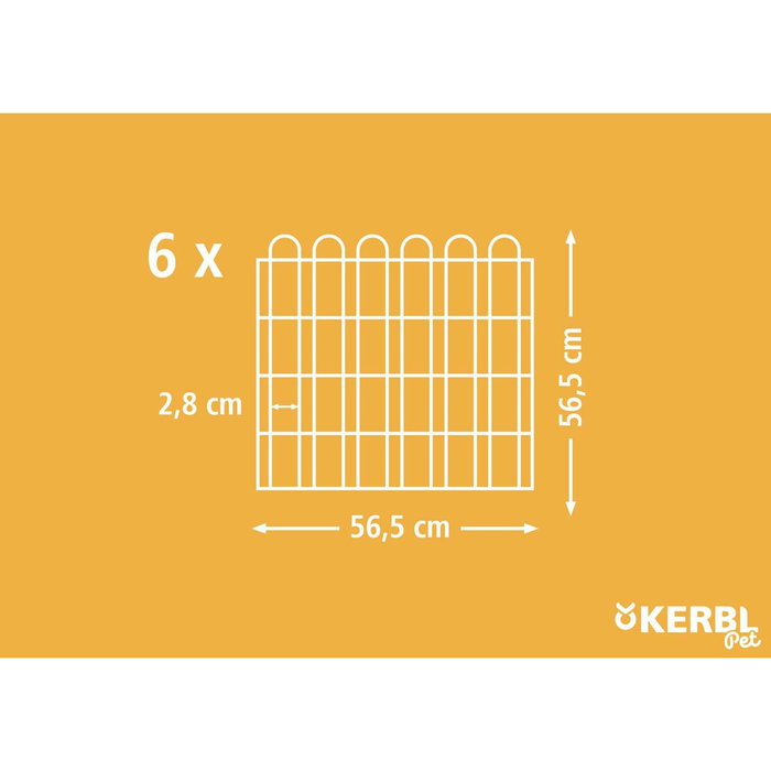 Kerbl Recinto exterior zincado con puerta para roedores