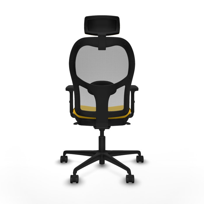 PIQUERAS Y CRESPO Silla de oficina Jorquera con mecanismo Sincro, Amarillo y Gris PIQUERAS Y CRESPO Silla de oficina Jorquera con mecanismo Sincro, Amarillo y Gris