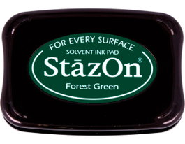 Tsukineko Almohadilla de tinta STAZON Verde bosque
