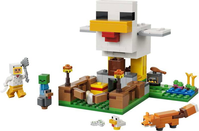Lego Minecraft Juego de Construcción La Granja de Gallinas para Mayores de 8 Años