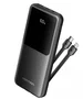 Vention FHOB0 Power Bank 10000mAh 22.5W Carga Rápida con Cable USB-C y Lightning Incorporados - Negra