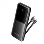 Vention FHOB0 Powerbank 10000mAh 22.5W Negra con Cable USB Tipo-C y Lightning