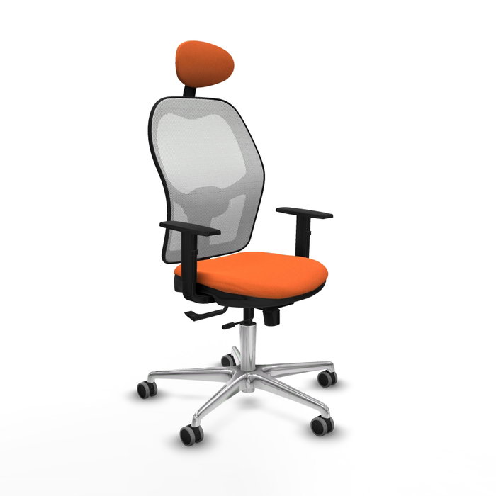 PIQUERAS Y CRESPO Silla de oficina Jorquera Naranja y Blanco PIQUERAS Y CRESPO Silla de oficina Jorquera Naranja y Blanco