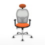 PIQUERAS Y CRESPO Silla de oficina Jorquera Naranja y Blanco