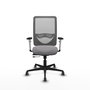 PIQUERAS Y CRESPO Silla de oficina Zulema Gris con mecanismo Sincro/Traslack