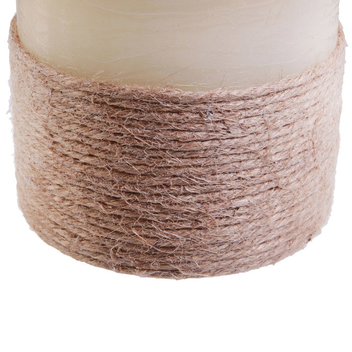 The Candle Factory Vela Led Cuerda Crema Efecto Llama Titilante Luz Blanca Cálida 30x15 cm