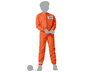 Disfraz Preso Naranja Niño Unisex 3-4 Años