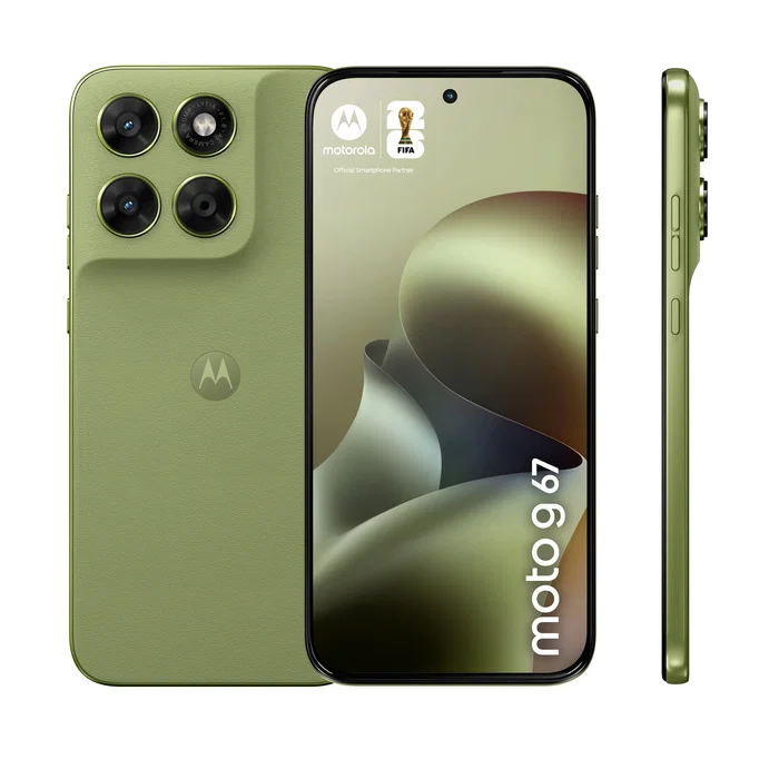 Motorola Moto G67 5G Smartphone - 6.8" Extreme AMOLED 120Hz, 256GB, 4GB RAM, Cámara Sony LYTIA 50MP, Batería 5200 mAh, Android 16.0, Verde