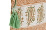 DKD Home Decor Neceser Amalfi Mediterraneo Mostaza Verde 20 x 5 x 25 cm (4 Unidades) Algodon Poliester